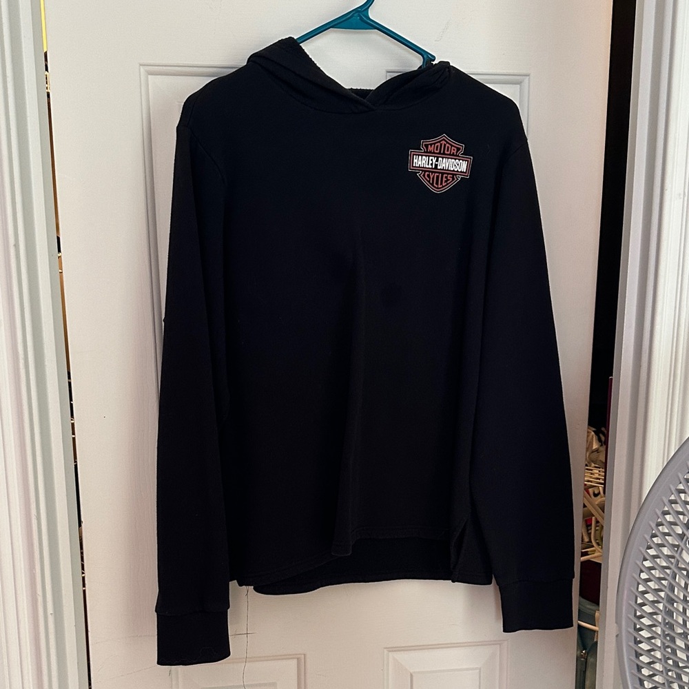 Harley-Davidson Black Hoodie with Logo